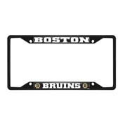 Boston Bruins Metal License Plate Frame Black Finish, 31378
