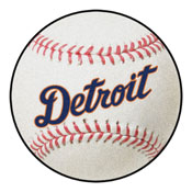 Detroit Tigers Baseball Rug - 27in. Diameter, 31403