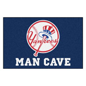 New York Yankees Man Cave Starter Accent Rug - 19in. x 30in., 31419