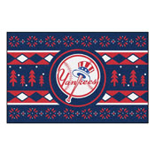 New York Yankees Holiday Sweater Starter Accent Rug - 19in. x 30in., 31424