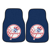 New York Yankees Carpet Car Mat Set - 2 Pieces, 31428