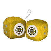 Boston Bruins Team Color Fuzzy Dice Dcor 3" Set, 32002