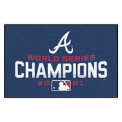 Atlanta Braves 2021 MLB World Series Champions Starter Mat Accent Rug - 19in. x 30in., 32019