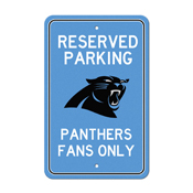 Carolina Panthers Team Color Reserved Parking Sign Dcor 18in. X 11.5in. Lightweight, 32153