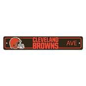 Cleveland Browns Team Color Street Sign Dcor 4in. X 24in. Lightweight, 32207
