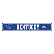 Kentucky Wildcats Team Color Street Sign Dcor 4in. X 24in. Lightweight, 32243