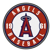 Los Angeles Angels Roundel Rug - 27in. Diameter - "A" Primary Logo, 32410