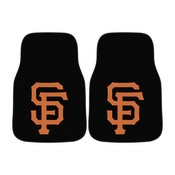 San Francisco Giants Front Carpet Car Mat Set - 2 Pieces - SF Hat Logo, 32422
