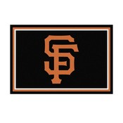 San Francisco Giants 5ft. x 8 ft. Plush Area Rug - SF Hat Logo, 32432