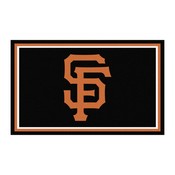 San Francisco Giants 4ft. x 6ft. Plush Area Rug - SF Hat Logo, 32435