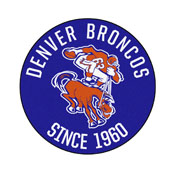 Denver Broncos Vintage Roundel Mat, AGS-32591
