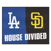 MLB Los Angles Dodgers / San Diego Padres House Divided Rug - 34 in. x 42.5 in., 32834