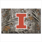 Illinois Illini Rubber Scraper Door Mat Camo, 32863
