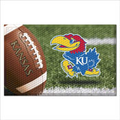 Kansas Jayhawks Rubber Scraper Door Mat, 32903
