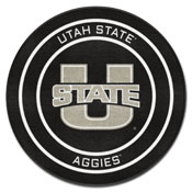 Utah State Hockey Puck Rug - 27in. Diameter, 33231