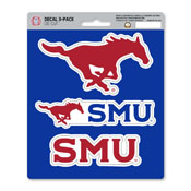 Southern Methodist University Mustangs 3 Piece Decal Sticker Set, 33277