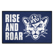 BYU Cougars Starter Mat Accent Rug - 19in. x 30in. Slogan Starter Mat, 33395
