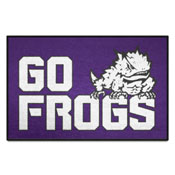 TCU Horned Frogs Starter Mat Accent Rug - 19in. x 30in. Slogan Starter Mat, 33421