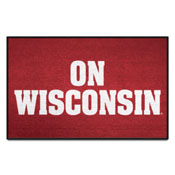 Wisconsin Starter Mat Accent Rug - 19in. x 30in. Slogan Design, 33454