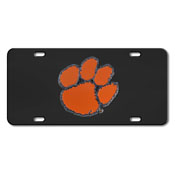 Clemson Tigers 3D Black License Plate, 33610