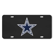 Dallas Cowboys 3D Black License Plate, 33611