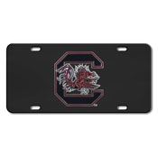South Carolina Gamecocks 3D Black License Plate, 33617