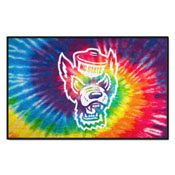NC State Wolfpack Tie Dye Starter Mat Accent Rug - 19in. x 30in., 34040