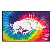 Arkansas Razorbacks Tie Dye Starter Mat Accent Rug - 19in. x 30in., 34057