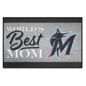 Miami Marlins World's Best Mom Starter Mat Accent Rug - 19in. x 30in., 34101