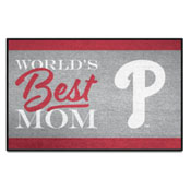 Philadelphia Phillies World's Best Mom Starter Mat Accent Rug - 19in. x 30in., 34107
