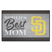 San Diego Padres World's Best Mom Starter Mat Accent Rug - 19in. x 30in., 34109