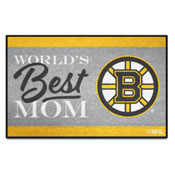 Boston Bruins World's Best Mom Starter Mat Accent Rug - 19in. x 30in., 34139