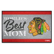 Chicago Blackhawks World's Best Mom Starter Mat Accent Rug - 19in. x 30in., 34143