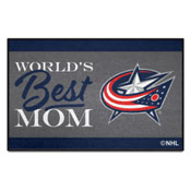 Columbus Blue Jackets World's Best Mom Starter Mat Accent Rug - 19in. x 30in., 34145