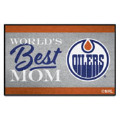 Edmonton Oilers World's Best Mom Starter Mat Accent Rug - 19in. x 30in., 34148