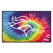 Denver Broncos Tie Dye Starter Mat Accent Rug - 19in. x 30in., 34252