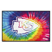 Kansas City Chiefs Tie Dye Starter Mat Accent Rug - 19in. x 30in., 34258