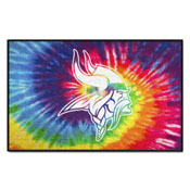 Minnesota Vikings Tie Dye Starter Mat Accent Rug - 19in. x 30in., 34263