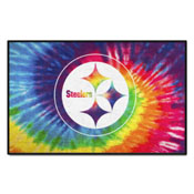 Pittsburgh Steelers Tie Dye Starter Mat Accent Rug - 19in. x 30in., 34269