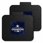 Houston Astros 2022 MLB World Series Champions Back Seat Car Utility Mats - 2 Piece Set, 34279