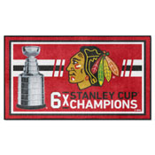 Chicago Blackhawks Dynasty 3ft. x 5ft. Plush Area Rug, 34300