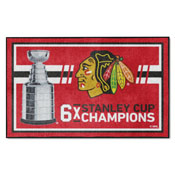 Chicago Blackhawks 4ft. x 6ft. Plush Area Rug, 34301