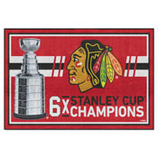 Chicago Blackhawks 5ft. x 8 ft. Plush Area Rug, 34302