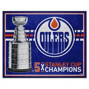 Edmonton Oilers 8ft. x 10 ft. Plush Area Rug, 34315