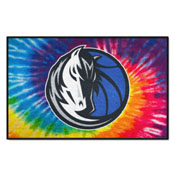 Dallas Mavericks Tie Dye Starter Mat Accent Rug - 19in. x 30in., 34379
