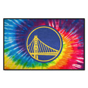 Golden State Warriors Tie Dye Starter Mat Accent Rug - 19in. x 30in., 34385
