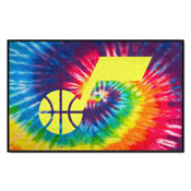 Utah Jazz Tie Dye Starter Mat Accent Rug - 19in. x 30in., 34423