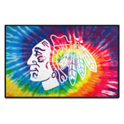 Chicago Blackhawks Tie Dye Starter Mat Accent Rug - 19in. x 30in., 34472