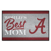 Alabama Crimson Tide World's Best Mom Starter Mat Accent Rug - 19in. x 30in., 34523