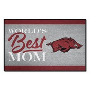 Arkansas Razorbacks World's Best Mom Starter Mat Accent Rug - 19in. x 30in., 34527